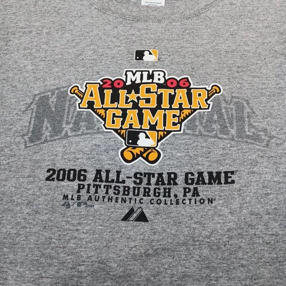MLB Baseball 2006 All Star Game Pittsburgh PA Mens XL T Shirt Gray Authentic - Picture 2 of 8